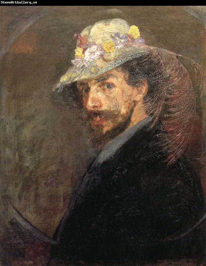 James Ensor Self-Portrait with Flowered Hat
